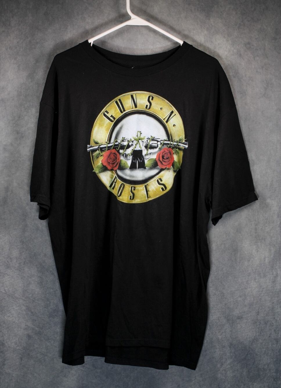 Guns N Roses Vintage Band T Shirt Bullet Logo Black Rock Concert Tee XXL